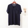 Camiseta de algodão de manga curta para homens de meia-idade e idosos Pulôver de algodão artificial fino Tamanho grande Top Camisa masculina com base no pescoço redondo
