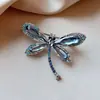 Broche de Libélula Grande em Liga Metálica Modelo 2026, Broche de Vidro de Alta Qualidade, Pino de Decoração para Roupas e Chapéus Atacado