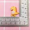 Lindo dinosaurio pequeño de dibujos animados de color, accesorios de resina para hacer uno mismo, pegamento en crema, carcasa para teléfono móvil, horquilla para el pelo, material adhesivo para refrigerador