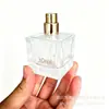 Frasco Quadrado de Vidro Branco Cristalino 30ml 50ml 100ml para Perfume com Borrifador Contínuo Eletrolítico de Bomba Curta Fundo Espesso