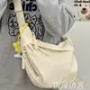 Nuevo Bolso Dumpling Estilo Japonés Ins de Primavera y Verano Bolso Cruzado Casual para Mujer Combinación Total Bolso de Hombro Commuter de Color Sólido Combinación Total
