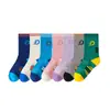 Calcetines deportivos para niños, calcetines de algodón sin costuras con suela de toalla acolchada para entrenamiento de running juvenil, calcetines transpirables de media pantorrilla para baloncesto con protección para el tobillo