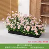 Interior y; Partición Floral Artificial de Plástico y Seda para Exteriores Fe