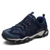 Zapatos de exterior de cuero genuino para otoño e invierno transfronterizos para hombre, malla transpirable, antideslizantes, zapatos de senderismo para pareja, zapatos de senderismo de caña baja, venta al por mayor