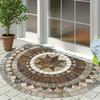 Felpudo de Entrada con Diseño de Piedras Transfronterizo Terciopelo de Cristal para el Hogar Absorbente de Agua Retro Antideslizante y Resistente a Manchas Felpudo Alfombra para Sala de Estar