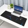 Alfombrilla de ratón de luz abstracta fluida Fondo negro Geométrico Estilo tecnológico Mat de escritorio Suave Pad para teclado de juegos Dropshipping