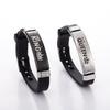 Pulseira de terno nova europeia e americana, padrão de coroa, casal personalizado, pulseira de silicone ajustável