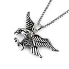 Suministro Directo de Fábrica Colgante de Águila de Acero Inoxidable Retro Moderno para Hombre Nuevo Colgante de Ala de Águila de Acero de Titanio para Comercio Exterior