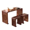 Nueva Mesa de Estudios Nacionales Chinos Mesa Antigua de Madera Maciza Clase de Entrenamiento Escritorio de Estudiante Ir Ceremonia del Té Mesa de Caligrafía y Pintura