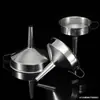 Embudo Calibre Grande y Pequeño Vertido de Aceite Hogar Cocina Acero Inoxidable 304 Pantalla de Filtro Cucharón de Vino Cuchara de Vino Pala Dosificadora de Vino Fabricante