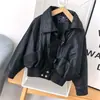 Chaqueta de Cuero para Niñas, Estilo Delgado de Otoño, Nuevo Modelo Fashionable Primavera y Otoño 2026, Chaqueta de Cuero para Niñas Pequeñas