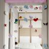Cortina de quarto de menina fofa estrelada série princesa decoração quarto de menina cortina decorativa fofa e quente