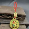 Nueva Marea Nacional Pequeños Regalos Llavero Exquisito Estilo Antiguo Calabaza Segura Colgante para Llavero de Coche Unisex Fortuna y Prosperidad