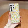 ¿Es artículo popular de celebridad de Internet flor amarilla y hoja funda de teléfono magnética para Apple 17 cubierta protectora transparente para iPhone 16