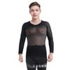 Malla 3D de Nailon sin Costuras Absorbente de Sudor y de Secado Rápido Antibacteriana y Desodorante con Iones de Plata Ropa Base Deportiva para Hombre Ropa para Fitness que Absorbe el Sudor