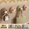 Gancho estilo vintage para detrás de la puerta, sin taladro, extraíble, reutilizable, gancho de almacenamiento con fuerte succión al vacío