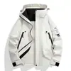 Chaqueta Impermeable Cortavientos para Deportes al Aire Libre Hombres Primavera Otoño Estilo Nuevo Cortavientos Versátil Holgada Chaqueta Abrigo Hombres