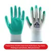 Guantes de Protección Laboral de Nylon Nitrilo Látex Calibre 13 para Exportación, Resistentes al Desgaste, Engrosados, Recubiertos de Nitrilo, Antideslizantes para Sitios de Construcción