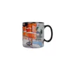 Caneca de Cerâmica com Grafite Urbano, Design de Nicho Personalizado, Copo de Água Doméstico, Caneca Personalizada para Casal, Presente
