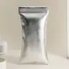 Bolsa Pequena Prata Super Legal Bolsa Portátil para Armazenamento de Cabos de Dados Fechamento Automático com Mola Bolsa Digital Mini Portátil