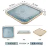 Série Mar Estelar Louça de Melamina Panela Quente Churrasco Restaurante Buffet Tigelas e Pratos Criativos de Imitação de Porcelana Prato para Molho Conjunto de Louças
