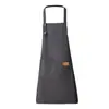 Delantal Amazon Transfronterizo Ajustable de Cuello Halter con Logo, Impermeable y a Prueba de Aceite, Ropa de Trabajo para Cocina y Restaurante, Resistente a las Manchas para Mujeres