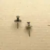 Tachinhas de Alumínio com Gancho Duplo, Tachinhas Planas em Caixa, Dourado, Preto, Bronze Antigo, Ganchos para Painel de Cortiça, Clipes