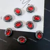 Caixa Mágica Oval Cravejada de Diamantes Anel Rosto de Ovo de Pombo com Oito Furos Zircônio Pulseira de Miçangas DIY Colar Contas Espaçadoras Acessórios Olho de Gato