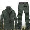 Traje de pantalón de ropa de secado rápido de primavera y otoño para hombre de talla grande, ropa de montañismo al aire libre, overol de ropa de seguridad, traje de manga larga