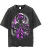 Tamanho Europeu TransfronteiriçoHanma Baki o Lutador Academia Anime Camiseta Masculina_Yyt