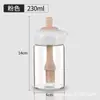 Botella Cepillo de Aceite de Silicona Transfronteriza para Uso en Cocina, Botella de Aceite de Vidrio Integrada con Cepillo para Barbacoa y Freidora de Aire