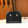 Bolsa de Hombro Tipo Mamá de Cuero Brillante Más Vendida Transfronteriza 2026, Bolso de Mujer de Gran Capacidad con Perlas de Alto Brillo, Elegante Bolso de Mano Platino para Mujer