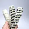 Diadema de Perlas y Cristales de Moda Europea y Americana, Diadema de Cristal de una Sola Fila para Celebridades de Internet, Accesorio para el Cabello Simple y Elegante