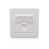 Ventas Directas de Fábrica Hogar Panel Tipo 86 Puerto Único Puerto Doble Voz Información Categoría Seis Toma de Cable de Red para Computadora Panel de Red