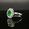 Anillo de Diamante de Alto Carbono Corte Flor de Hielo Estilo Lujo Ligero Elegante Caliente Europeo y Americano S925 Anillo de Diamante Super Brillante para Mujer