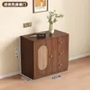 Nuevo Tocador Cómoda Tocador Integrado Escritorio Dos en Uno Simple Moderno Retráctil Mimbre Tejido Gabinete de Maquillaje