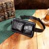 Bolso de Pecho, Riñonera, Bolso Cruzado de Moda Casual Retro para Mujer Europeo y Americano Estilo Vaquero Occidental Motociclista para Amazon Transfronterizo