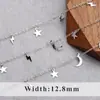 Cadena Simple Joker Estrella Luna Amor Chapada en Oro 18K Cadena Hecha a Mano de Corea Material para DIY