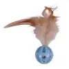 Bola Vazada para Animais de Estimação Transfronteiriça Bola de Brinquedo para Gatos Bola Vazada Bicolor Bola com Sino Brinquedo Bola Resistente a Mordidas e Quedas