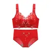 20203 ano de nascimento grande terno vermelho sutiã casamento noiva lingerie feminina peito pequeno push up sutiã ajustável