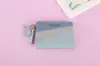 Cartera Sencilla Estilo Coreano para Mujer Cartera Corta con Cremallera Bloqueo de Color Moda Billetera para Monedas Bolso de Mano Portatarjetas Billetera para Monedas