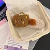 Urso de Pelúcia Puding Presilha Pegadora Feminina Outono e Inverno Sem Costura Uma Palavra Bico de Pato Adereço de Cabelo Franja Lateral Grampo de Cabelo Grampo para Franja Quebrada Frontal