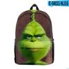 Venda Direta Transfronteiriça Nova Mochila Verde Trendy Monstro Grinqi Periférico Impressão Digital 3D Tendência Europeia e Americana
