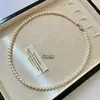 Colar de Pérolas Shijia Choker Elegante da Moda Francesa Feminino Nicho Versátil Design de Moda Corrente para Clavícula Nova Corrente Tendência