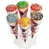 Suporte de cone de fábrica suporte de sorvete suporte de tubo crocante acrílico suporte de cone transparente multicamadas suporte de exibição de sorvete