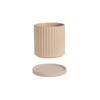 Maceta Verde Flor Morandi ins Nórdica Cerámica Redonda Grande Creativa para Interior Maceta para Orquídeas Estación Independiente con Bandeja