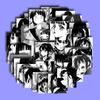 70 blanco y negro chicas japonesas diario difuso cuenta de mano pegatina material decoración guapo cuaderno pegatina pequeña linda cuenta de mano