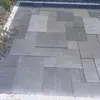 Azulejos Quadrados Azul-Preto, Lajes de Pedra Azul para Pátio, Pedras para Pavimentação de Jardim, Piso de Pedra Cultural Antiga Antiderrapante para Varanda