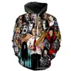 Suéter Halloween Novo Europeu e Americano E-commerce Transfronteiriço Suéter com Estampa Digital 3D Amazon Suéter com Capuz Outono e Inverno