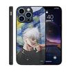 Adecuado para Apple 18Pro Comercio Exterior Iphone17 Funda de Vidrio para Teléfono de Dibujos Animados Anime 14 Modelo para Hombre 13 Negro 12 Ip16